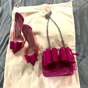 Betsy Johnson heels & matching purse